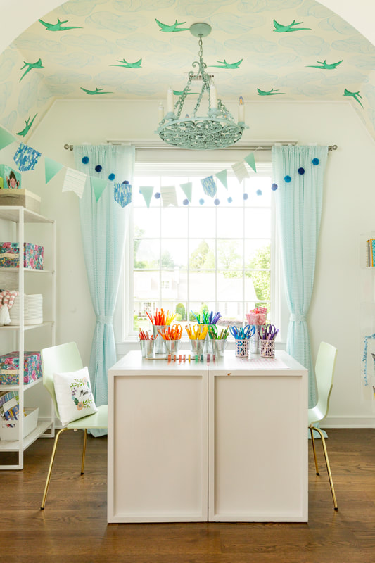Christopher Kids craft room. Designed by Christopher Architecture & Interiors.